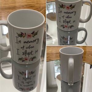 Floral White Ceramic Mug